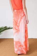 Load image into Gallery viewer, Coral Tie Dye Maxi Skirt