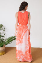 Load image into Gallery viewer, Coral Tie Dye Maxi Skirt