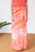Load image into Gallery viewer, Coral Tie Dye Maxi Skirt
