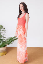 Load image into Gallery viewer, Coral Tie Dye Maxi Skirt
